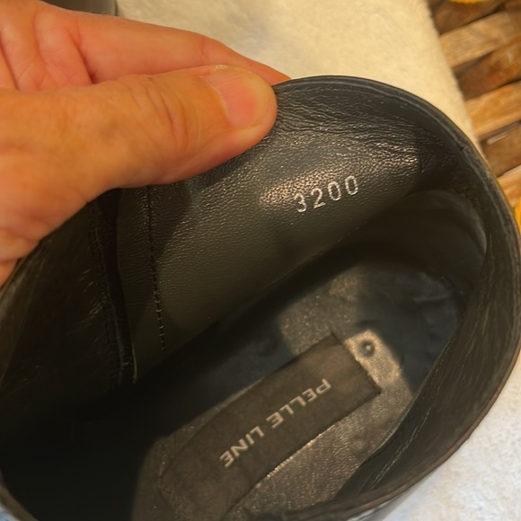 Pelle Line Corrente 3200 plain toe side zip black men’s low boot size 41 - Picture 7 of 15
